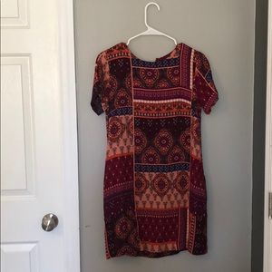 Patterned midi dress